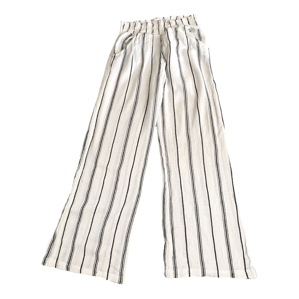 BILLABONG Women’s Beach Pants Large Cotton Gauze Wide Leg Smocked Elastic Waist - Picture 2 of 6